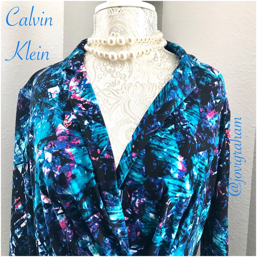 🌸HP🌸Calvin Klein Faux Wrap Dress